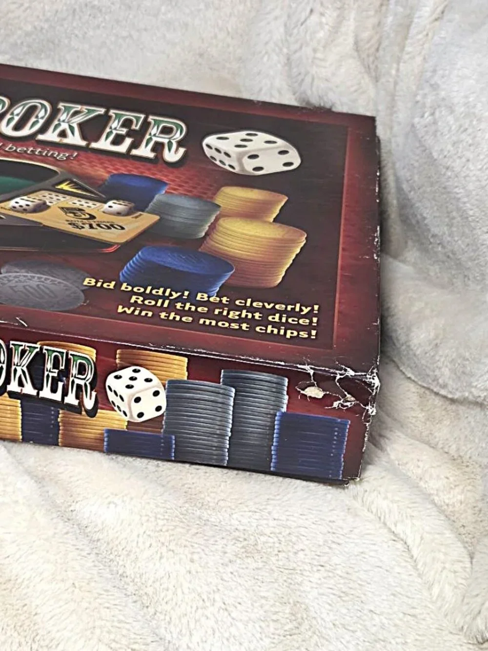 Yahtzee Deluxe Poker Dice Board Game Parker Brothers 2005 - No Instructions Book